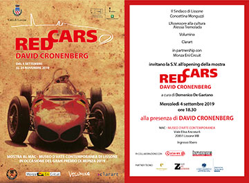 MAC - RED CARS di David Cronenberg - invito 