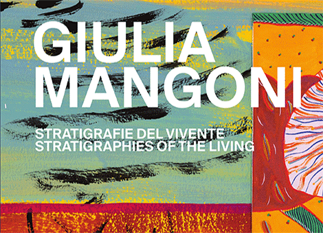 icona | particolare copertina catalogo "Giulia Mangoni. Stratigrafie del Vivente"