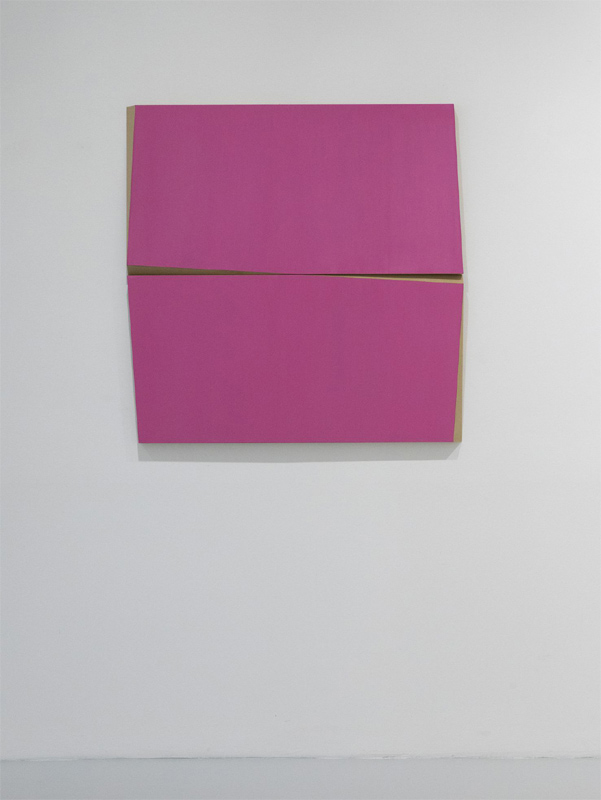 Sean Shanahan, Untitled, 2018, olio su MDF, 100 x 100 x 3 cm - collezione privata, Milano.