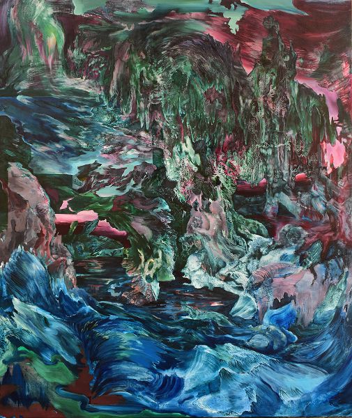 Alice Faloretti Demorari, olio su tela, 200x170cm, 2021, Courtesy Francesca Antonini Arte Contemporanea, Roma