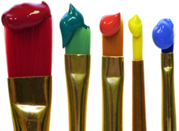 pennelli con colore