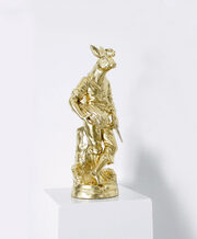 Arnold Mario Dall'O, Santo anch'io, 2008, fusione in bronzo galvanizzato in oro puro