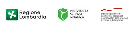 logo Regione Lombardia | logo Provincia Monza Brianza |logo Ordine  Ordine degli architetti, pianificatori, paesaggisti e conservatori della Provincia di Monza e Brianza