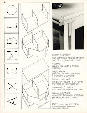 Ciatti - Superstudio - sistema Axemblo